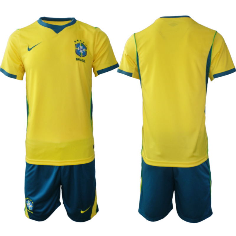 Men Brazil home #6 style 2026 World Cup Soccer jersey
